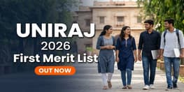 UNIRAJ First Merit List 2026 Out for UG Admission